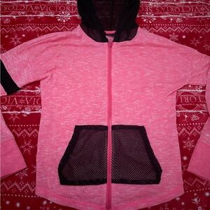 Material Girl Pink and Black Hoodie